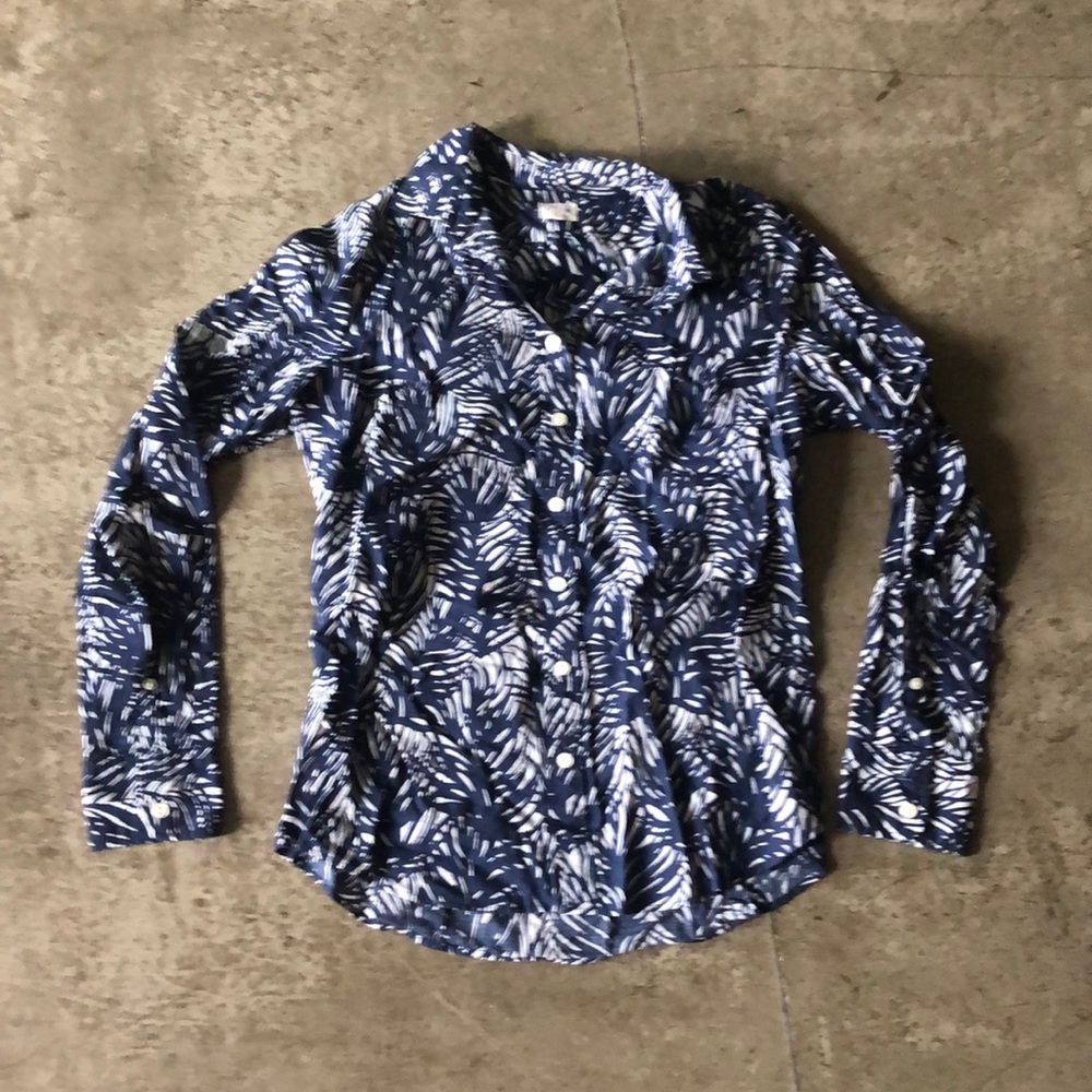 JCrew tropical button down